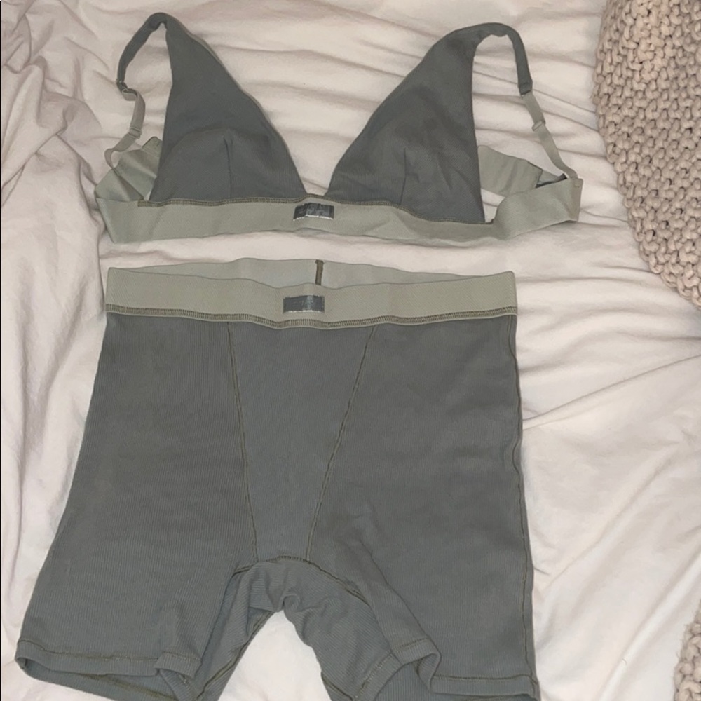 Skims shorts and bra-let